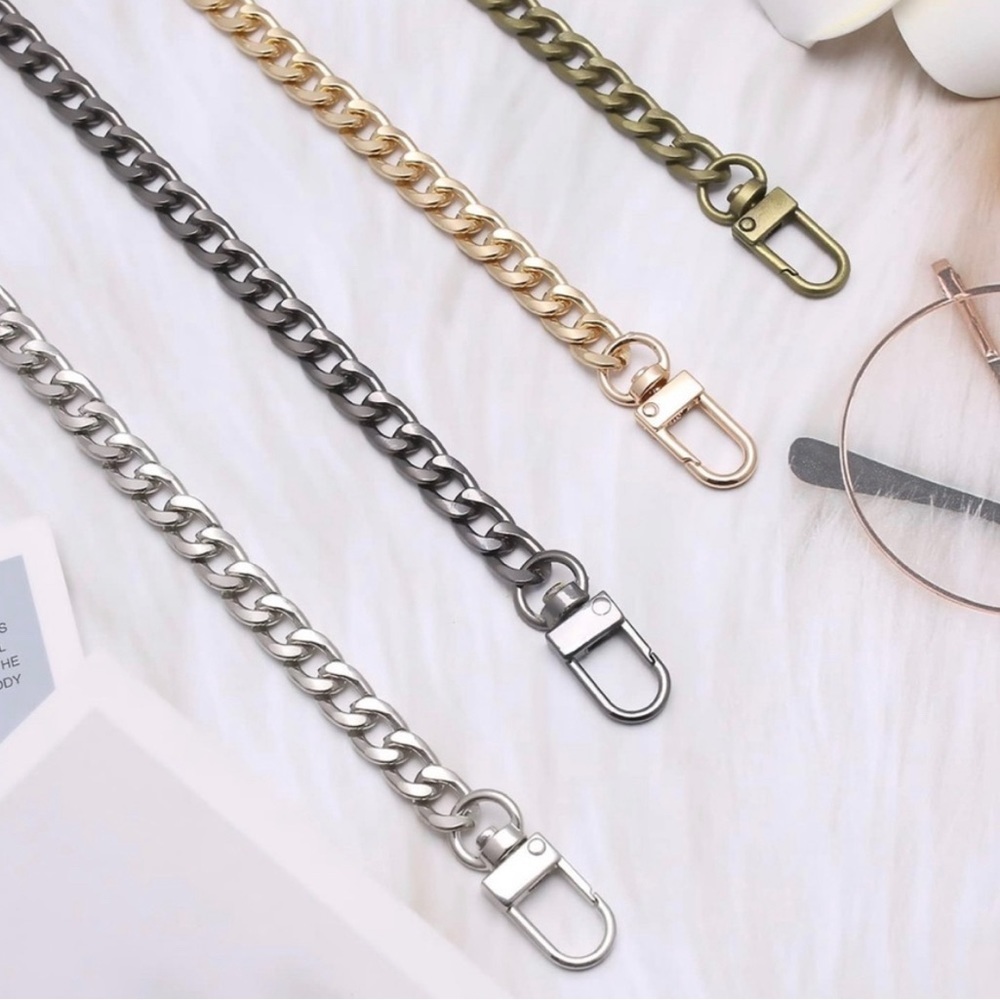🎉🛍️ NEW GOLD or GUNMETAL color Bag Strap Crossbody Chain WALLET Chain